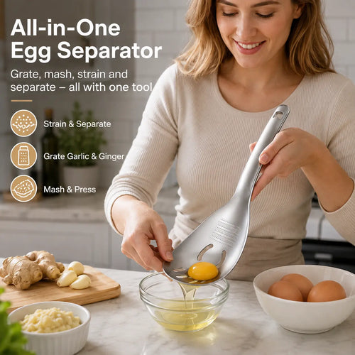 🥄 304 Stainless Steel 5-in-1 Multifunctional Kitchen Spoon