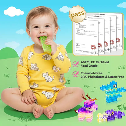 Gummy Blocks Squishy Jelly Texture