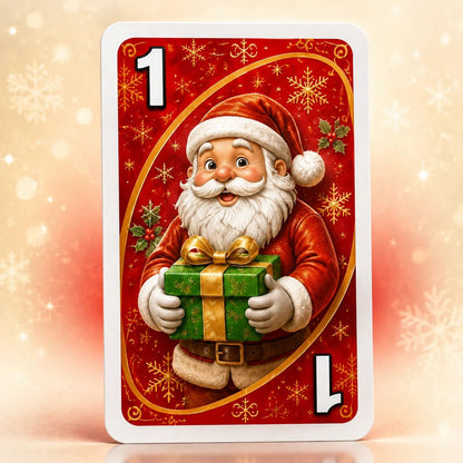 🔥Last Day 50% OFF🎉-🃏UNO Christmas Edition🎄 Holiday Family Card Game with 112 Festive Cards