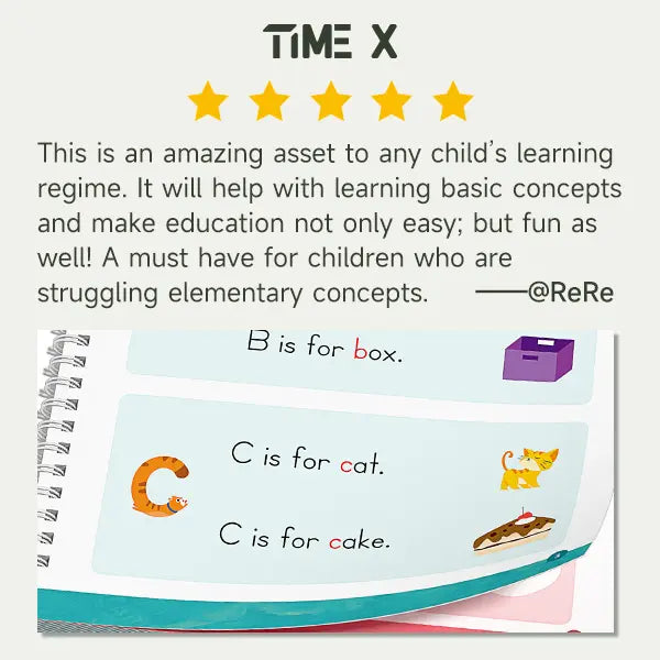 Reusable Grooved Handwriting Workbook for Kids