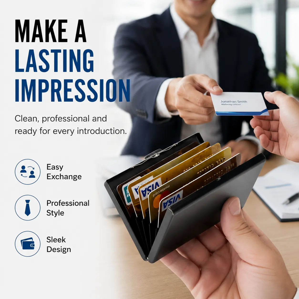 🔒 Ultra-Slim RFID Blocking Card Holder