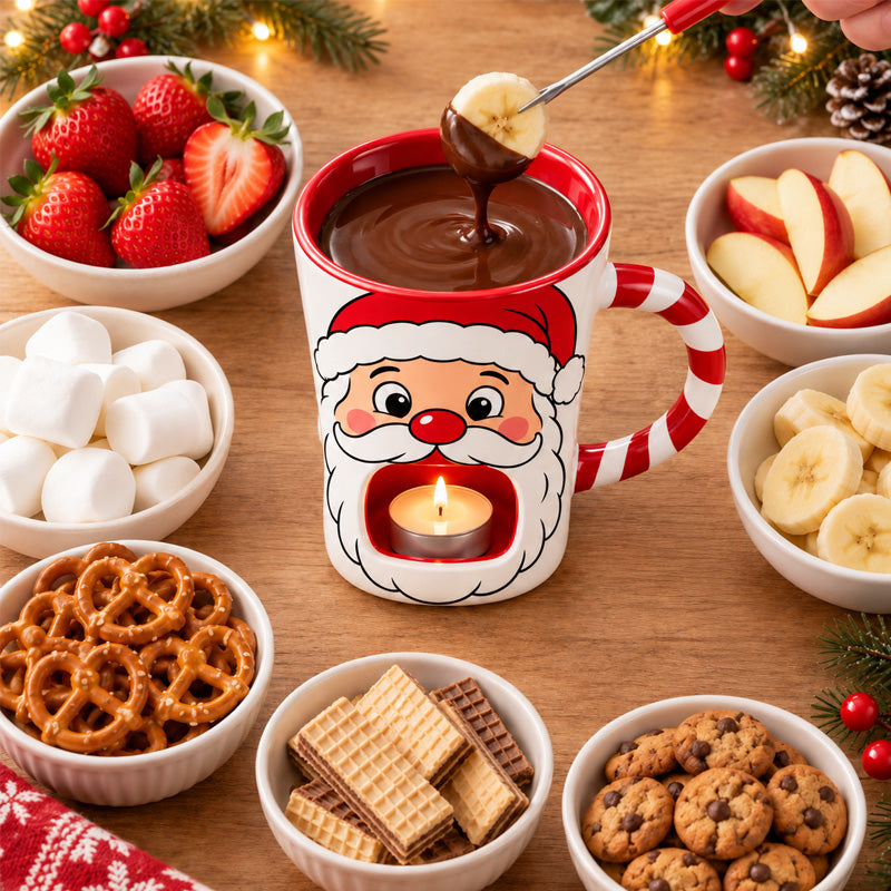 🎅🍫 Santa’s Sweet Melt™ Christmas Chocolate Fondue Mug