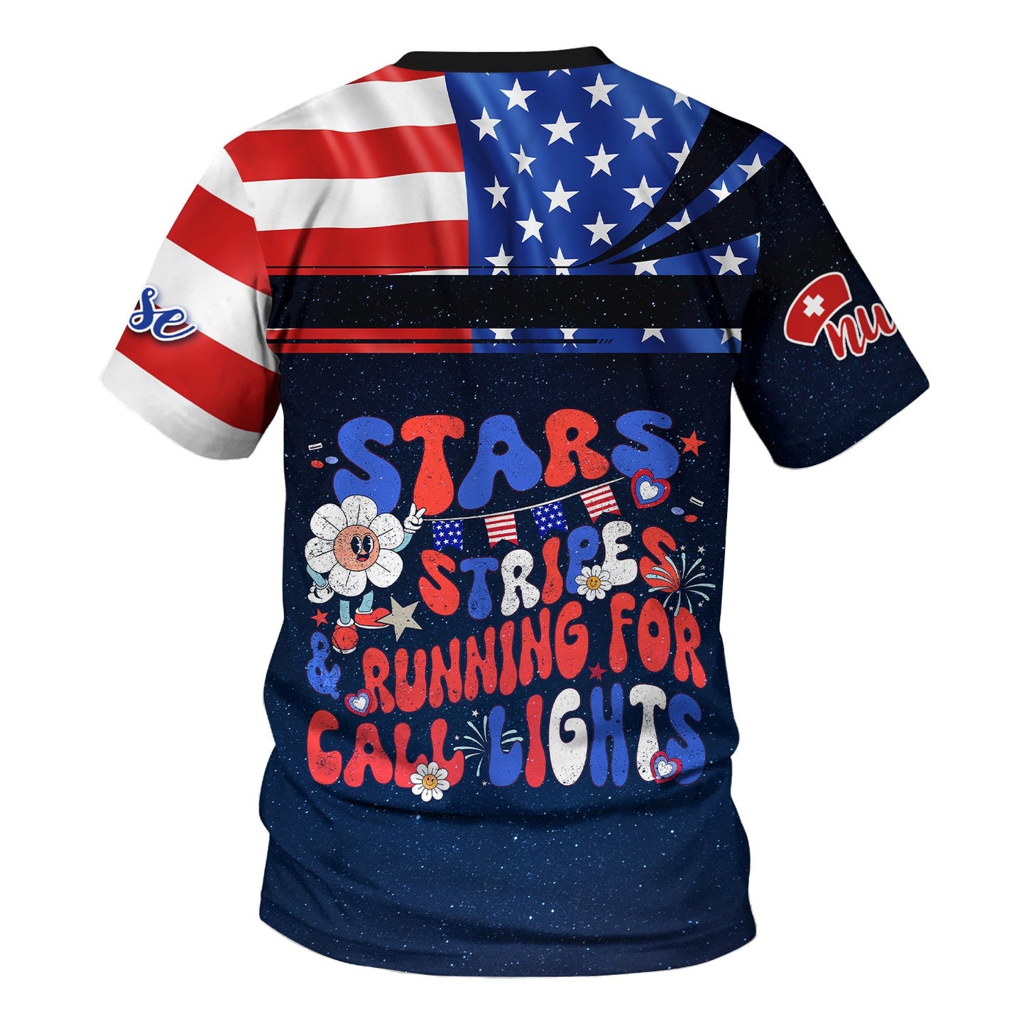 Funny Nurse Skeleton 4th of July Shirt – Patriotic Scrub Life Tee for RN CNA LPN
