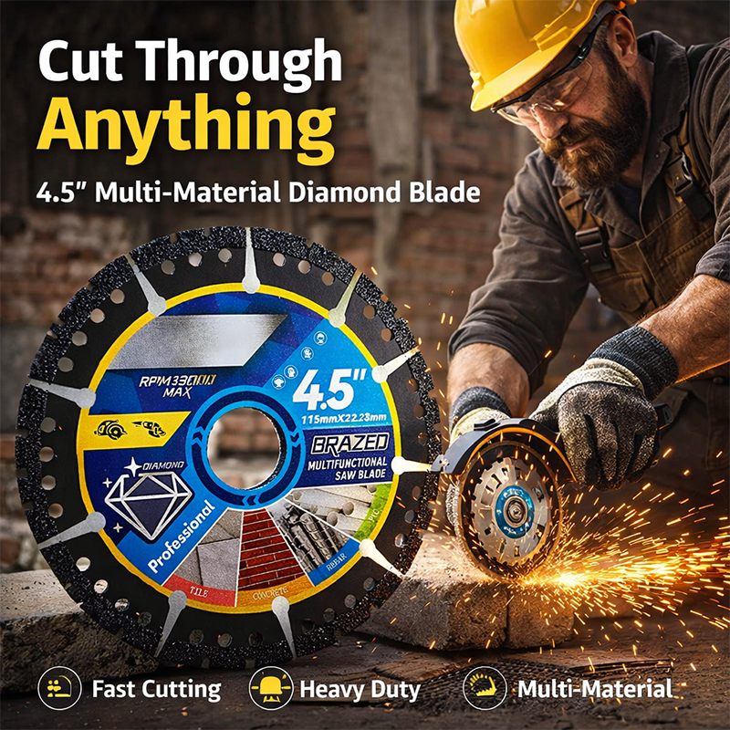 🛠️ ✨ 4.5" Multi-Material Diamond Blade - Zero Compromise, Max Durability
