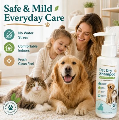 🐾 49% OFF Rinse-Free Pet Shampoo Mousse – Fresh & Clean Without the Bath
