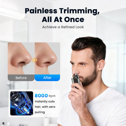 ⏰ LAST DAY SPECIAL PRICE: $25.99 FOR 2 PIECES🔥Smart Electric Nose Hair Trimmer