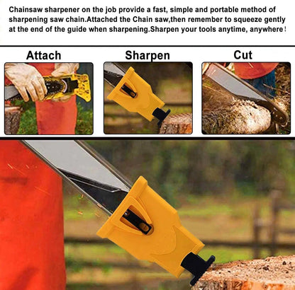 Portable Chainsaw Sharpener – Sharpen Your Saw Chain in Minutes, Fits 14–20 Inch Chainsaws