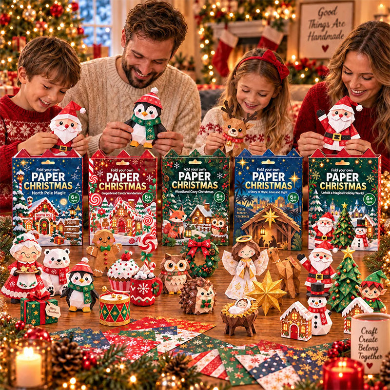 🎄DIY Christmas Paper Craft Kit🎅 – Fold, Create & Build Your Own Festive Village ✂️
