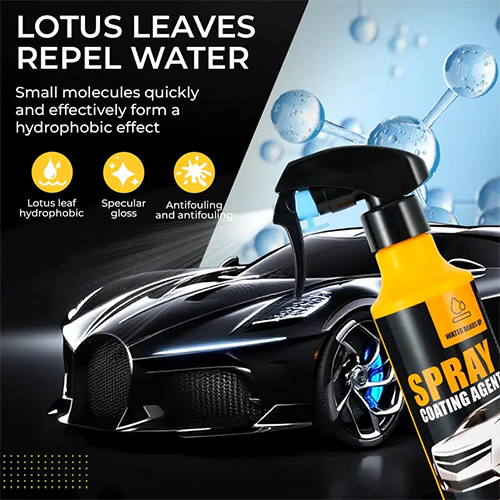 🚗✨Premium 3-in-1 High Protection Quick Car Nano Coating Spray | Hydrophobic Polish & Shine Shield
