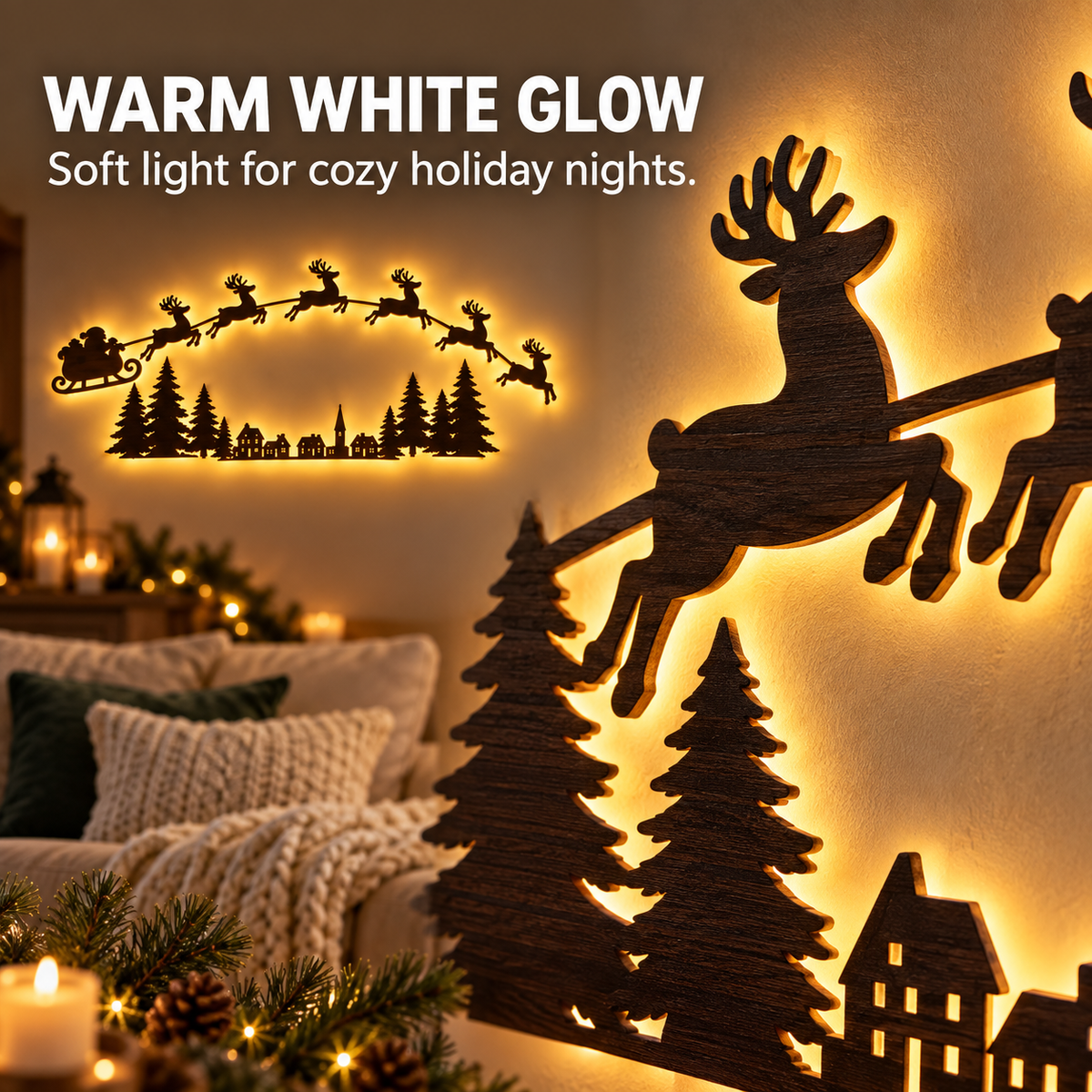 🎄Christmas Reindeer LED Wall Decor