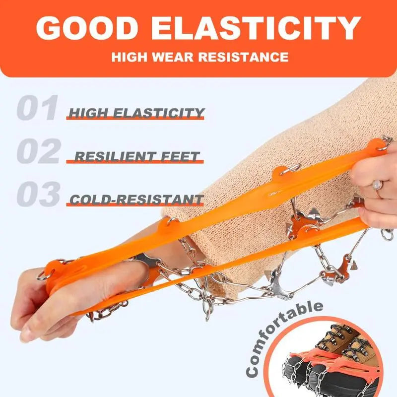 🧊 50% OFF Ice Cleats for Shoes – Anti-Slip Snow Grips for Winter Walking & Hiking