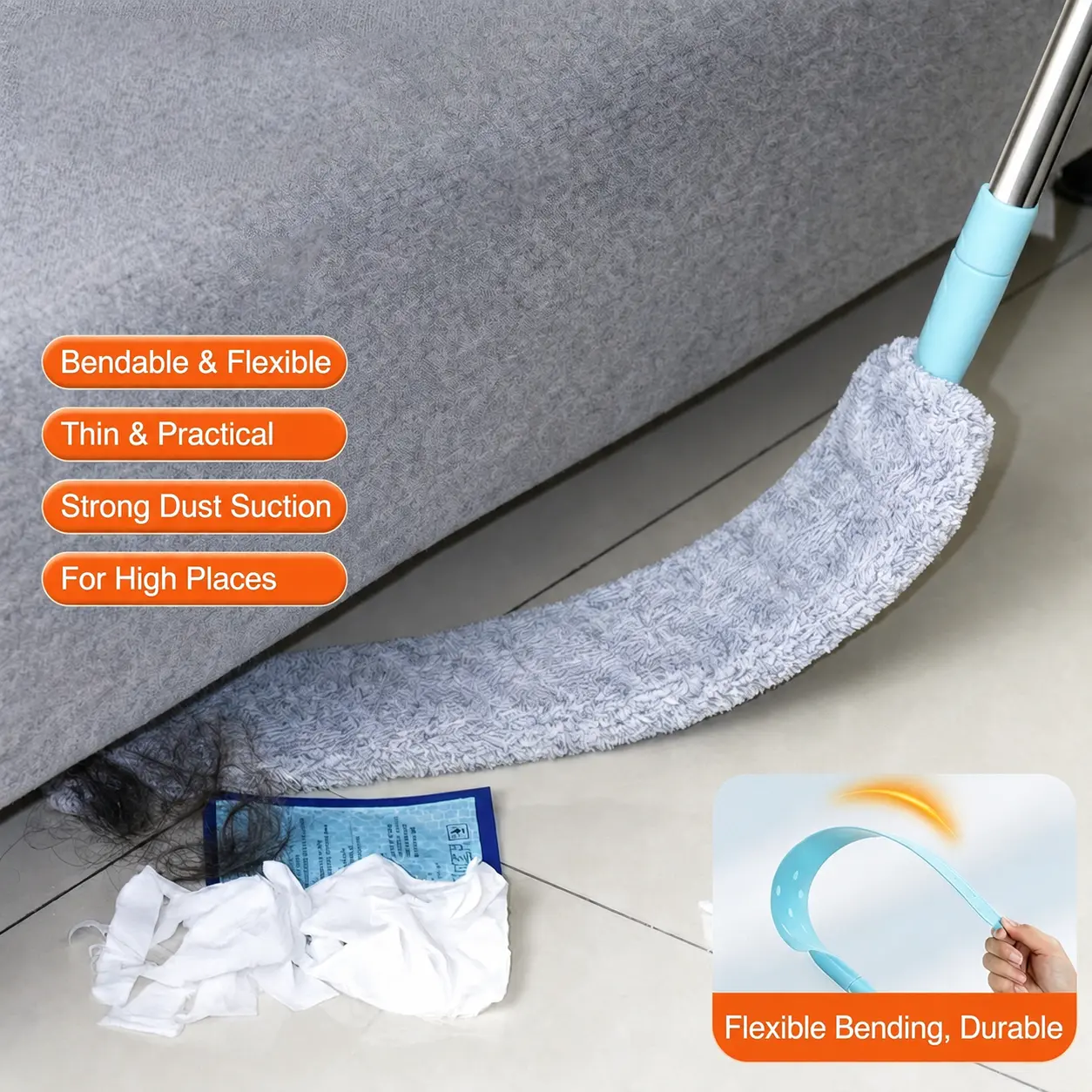 Replacement Microfiber Gap Duster for Home Cleaning