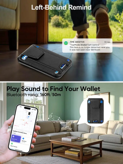 🔥 Never Lose Your Wallet Again – Smart Magnetic Find My Wallet for iPhone