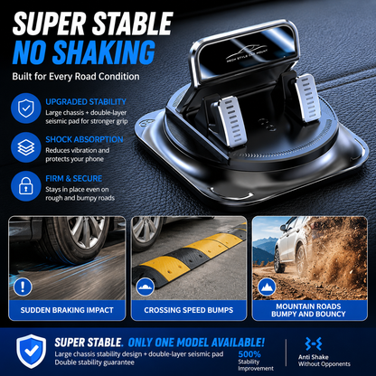 360° Car Phone Holder | Dashboard Suction Cup Mount for iPhone & Android