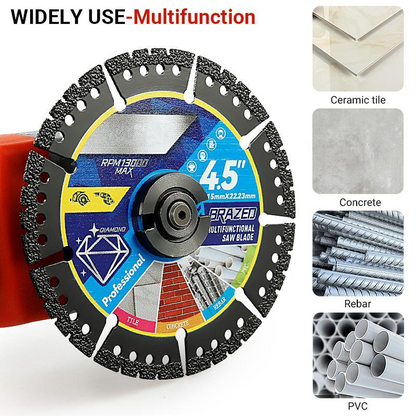 🛠️ ✨ 4.5" Multi-Material Diamond Blade - Zero Compromise, Max Durability