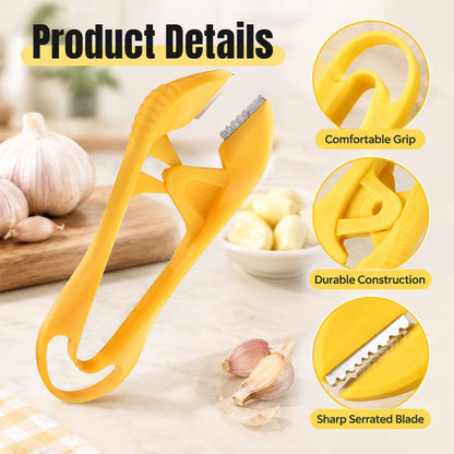 🔥Black Friday Deal 🔥Manual Garlic Peeler with Serrated Jaws