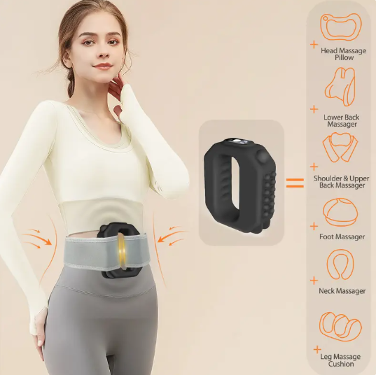 🚨 BLACK GONE! ACT FAST ⚡2026 New Fascia Ring R10™ 🔥 Cordless Waist & Back Muscle Recovery Massager | Adjustable Fit Up to 55'