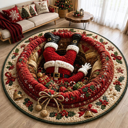 🎄 Christmas 3D Illusion Rug – Magical Holiday Portal Floor Decor