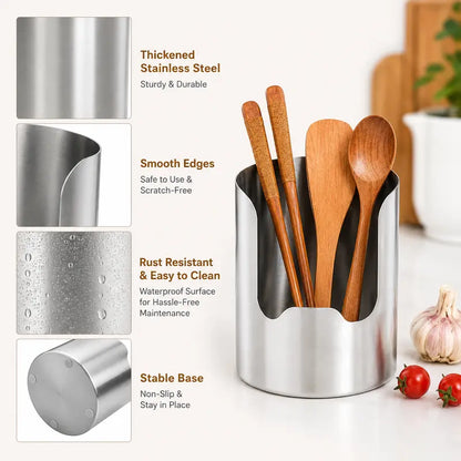 🔥HOT SALE 49% OFF✂️Stainless Steel Cooking Utensil Holder