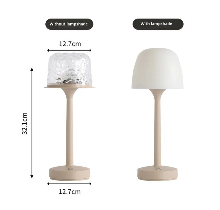 💡🪼IP65 Waterproof Rotating Aurora Water Ripple Desk Lamp
