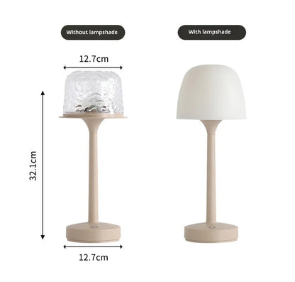 💡🪼IP65 Waterproof Rotating Aurora Water Ripple Desk Lamp