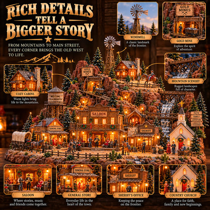 The Old Western Frontier – Lighted Miniature Western Village