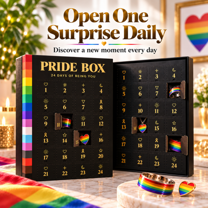 🌈 Pride Box 24 Day Surprise Calendar ✨ Rainbow Gift For Self Expression & Celebration