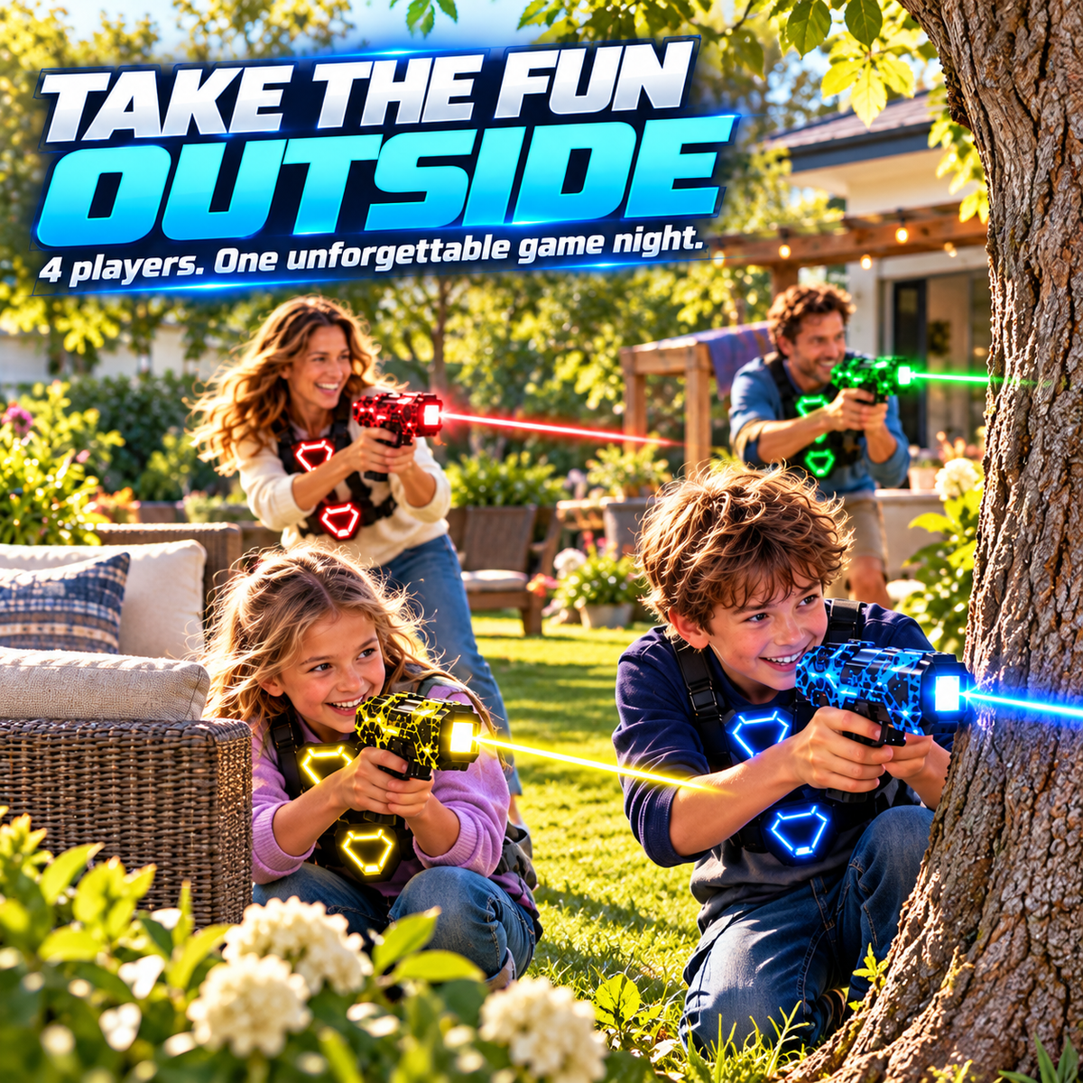 [Free Shipping] 🎮 Rechargeable Laser Tag Set for Kids & Families