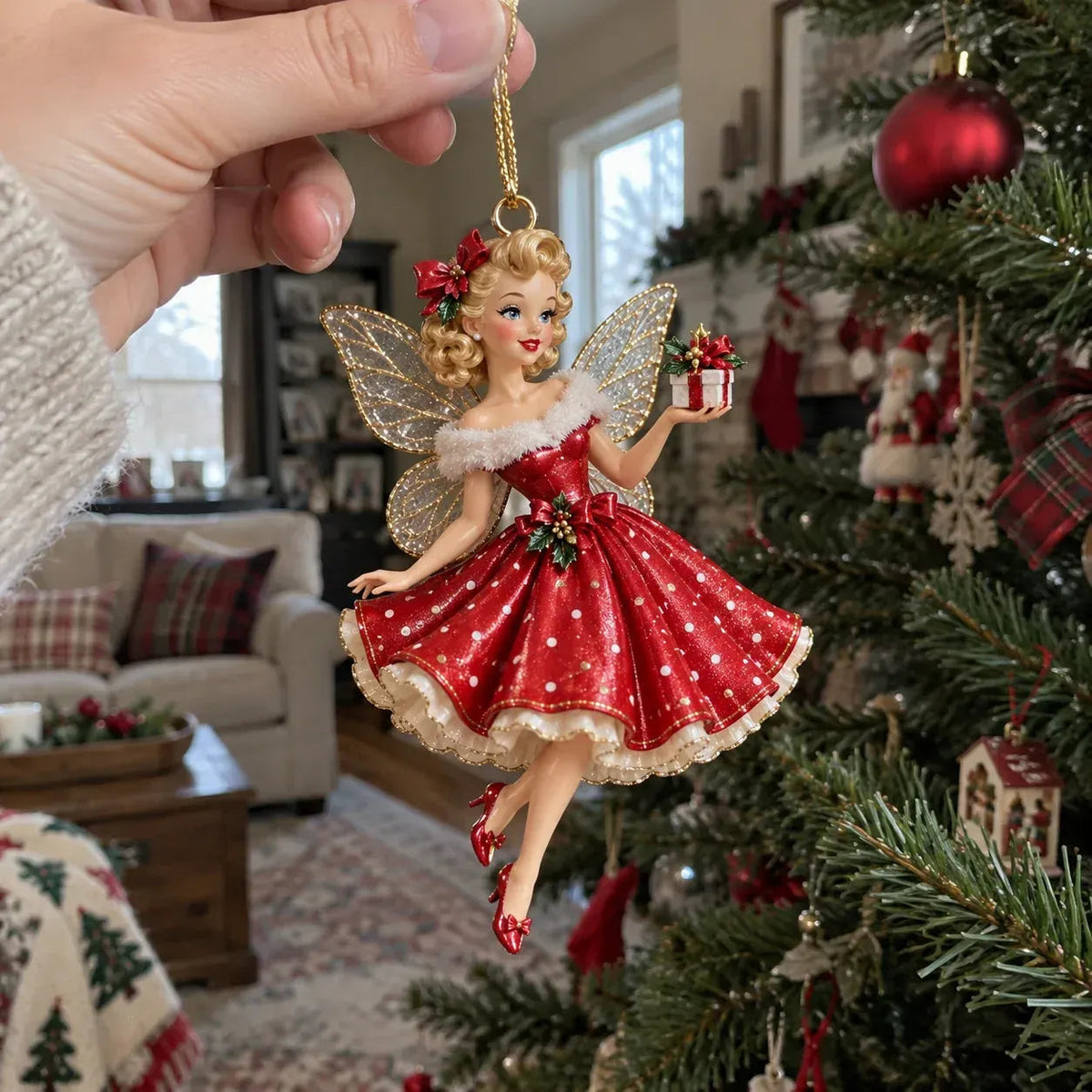 🧚‍♀️Vintage Fairy Christmas Ornaments – A Touch of Old-Fashioned Magic