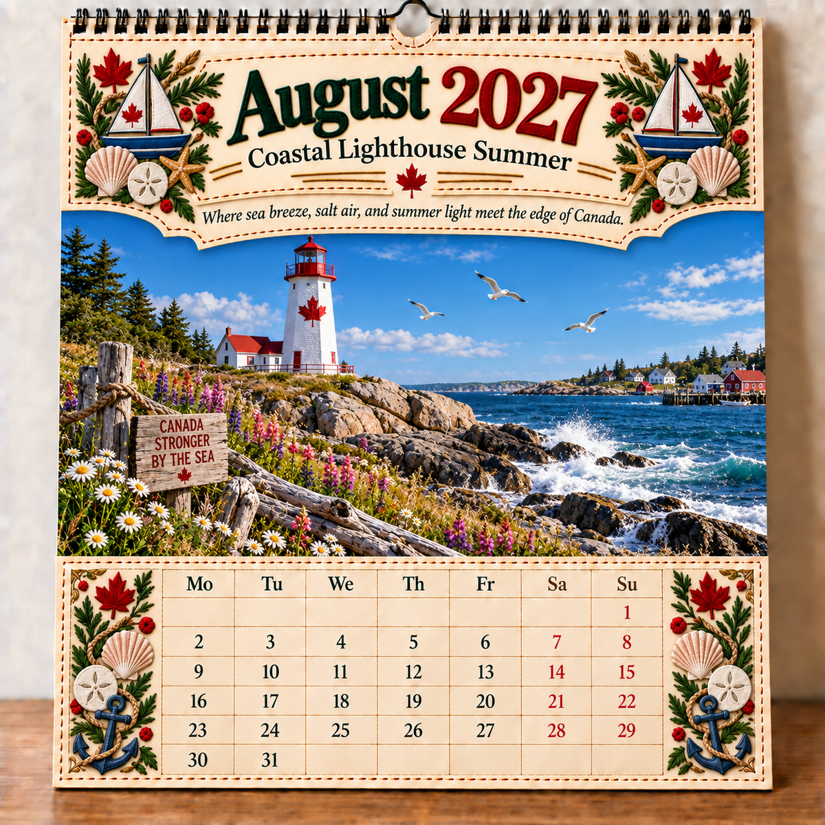 🇨🇦🍁 2027 Canada 160th Anniversary Wall Calendar 🍁🇨🇦