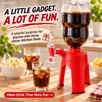 🥤🎉 FizzTap – Upside-Down Soda Bottle Dispenser with Easy-Press Tap