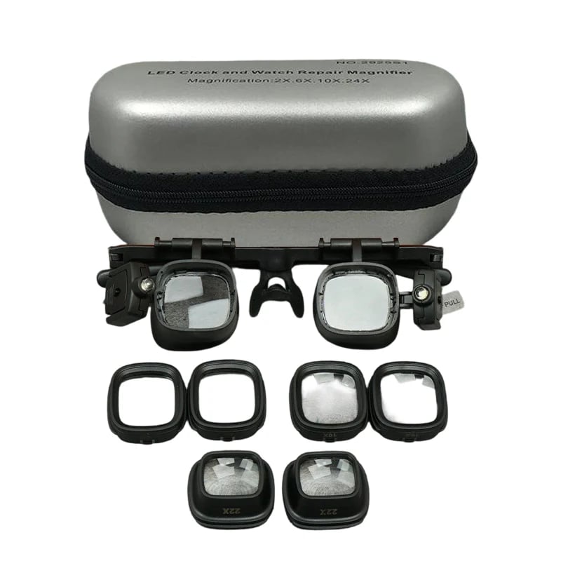 🔬LAST DAY SALE 49%OFF✨ Precision LED Magnifier Glasses – Interchangeable Lenses, Dual LED, Hands-Free 💡