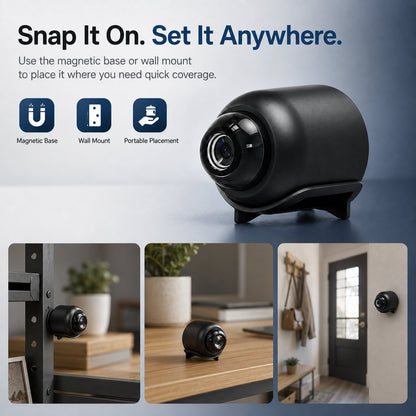 X5 Wireless Security Camera – 720P HD Portable Magnetic WiFi Camera with Motion Detection