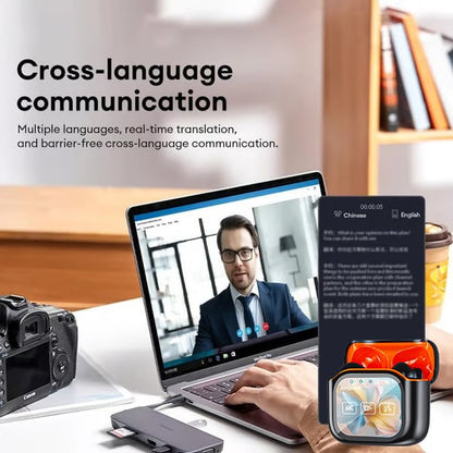 💯ONLY $19.99🔥Wireless Bluetooth Translation Earphone With LED display screen(Fit iOS & Android)