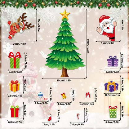 🔥HOT SALE🔥 49% OFF – 🎄DIY Magnetic Christmas Fridge Decor | Reusable Tree & Holiday Magnets for Family Fun 🧲