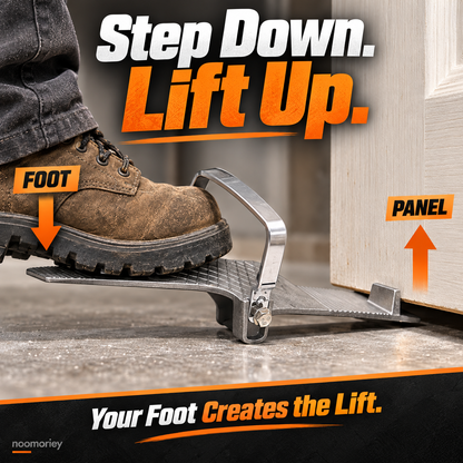 🚪 StepLift Panel Lifter – Foot-Powered Installation Tool