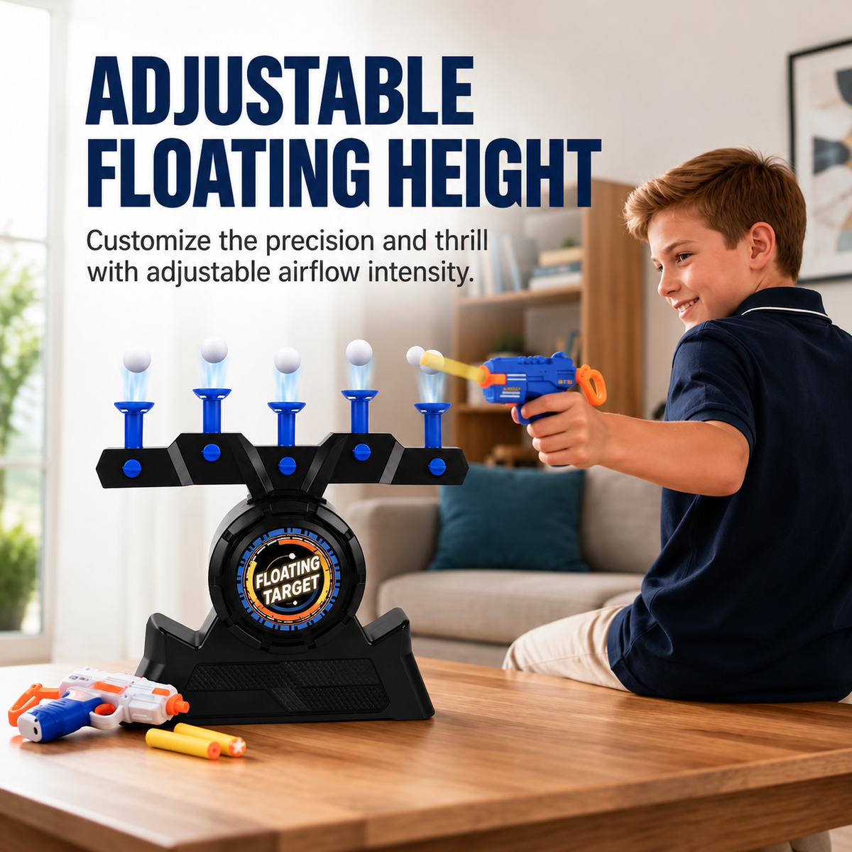 Electric Floating Ball Shooting Target Game with USB Power