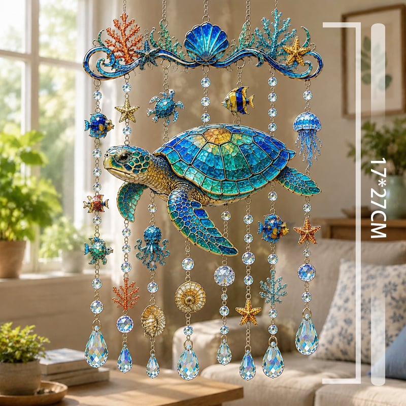 🐢Ocean Animal Acrylic Wind Chime✨