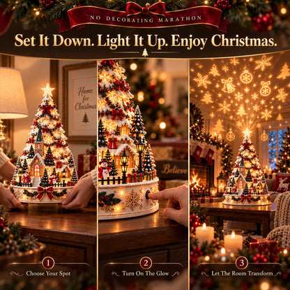 ⏳ Last day to save 49% –🎄🎅 MerryRealm Christmas Village Lightscape Tree