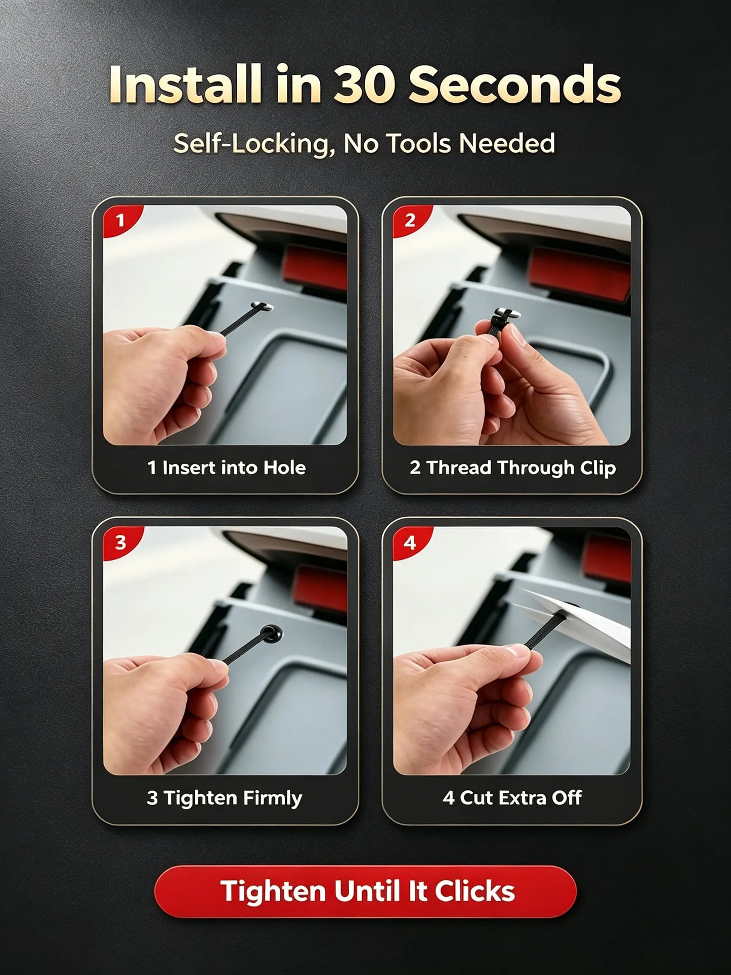 Nylon Universal Cable Tie Buckle