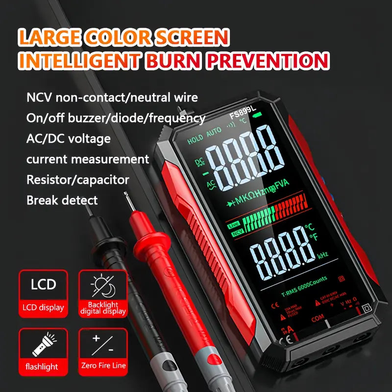 Fully Automatic True RMS (TRMS) 6000 Count Digital Voltmeter