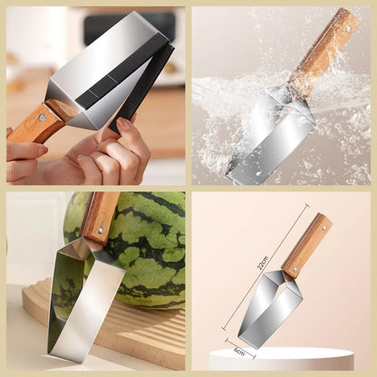 🔥2PCS-Stainless steel watermelon slicer, multi-functional fruit slicer, fruit divider, watermelon cutting tool