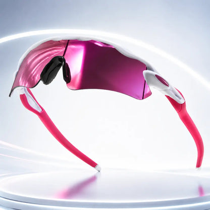 Windproof Polarized Sports Sunglasses – Mirrored Anti-Glare Cycling Shades