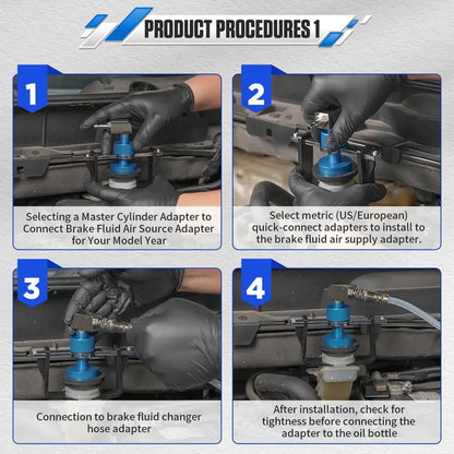 🔩 Universal 58mm Master Cylinder Brake Bleeder Adapter Kit