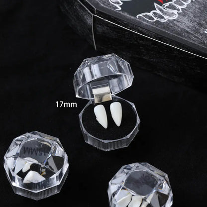 Creepy Reusable Vampire Fangs Denture Set