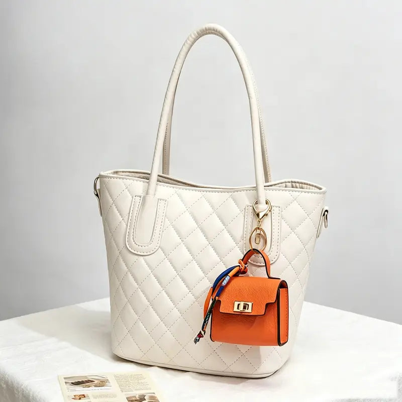 Mini Square Bag Pendant Keychain