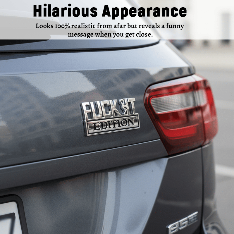 🔥Buy 4 Free Shipping🔥Fvck It Edition 3D Emblem Sticker Badge, Funny Decals for Car, Truck, SUV, Motorcycle