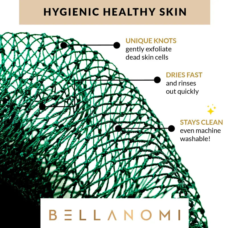 African Exfoliating Net Sponge, Authentic Ethically Sourced from Nigeria Body Scrubber