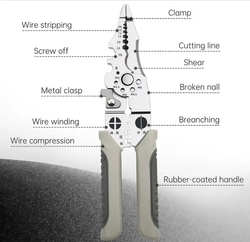Universal Quick Lever Electrical Wire Connectors (24-12 AWG) Assortment (50/100Pcs) + Wire Stripper