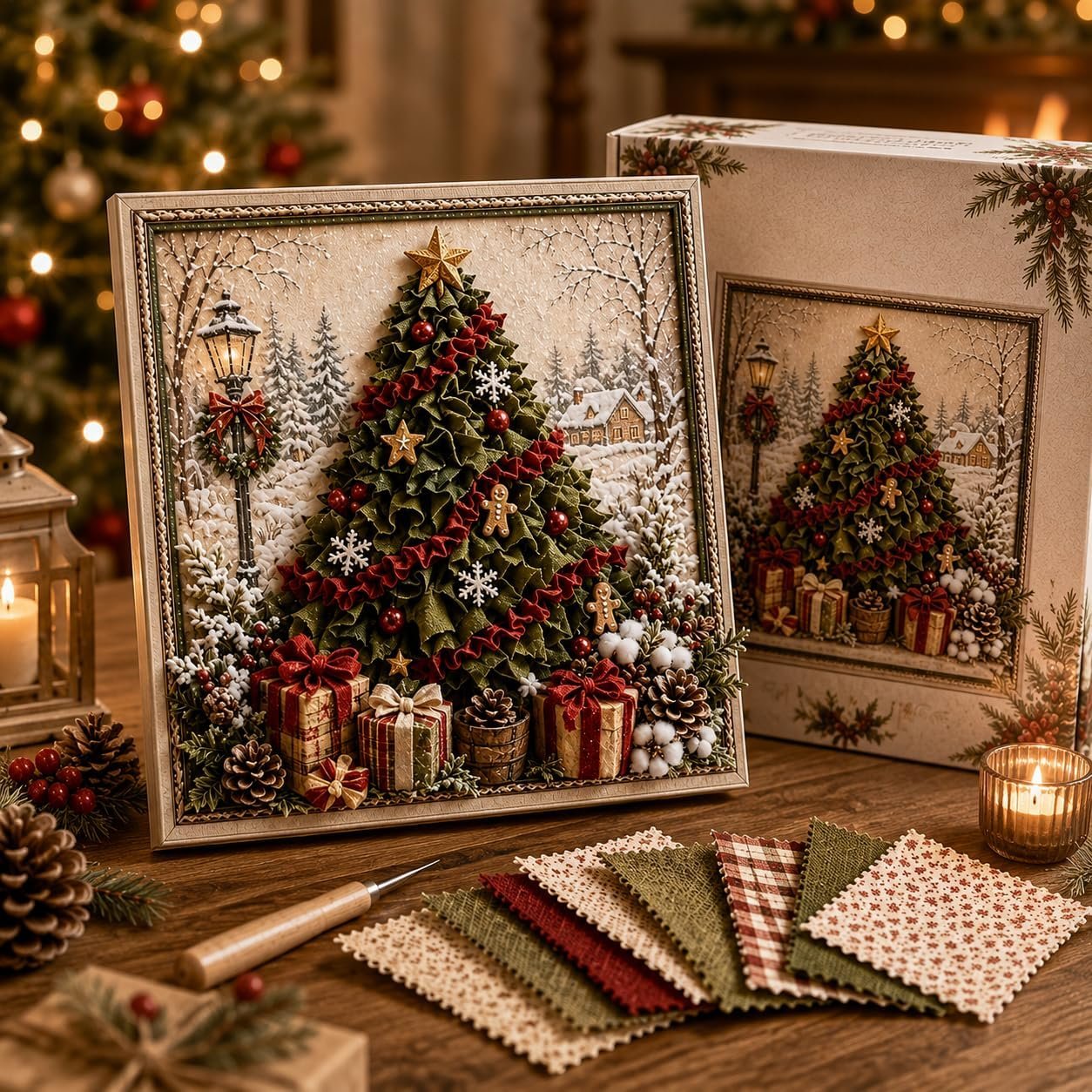 🎁🎅3D Christmas Fabric Stamping Set